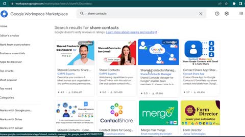 How to share google contacts list with someone else
