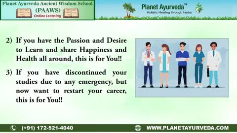 Planet Ayurveda Ancient Wisdom School (PAAWS) - Online Learning