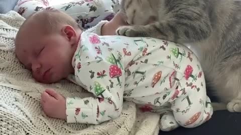 Me , my baby and my cat