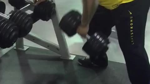 10-8-2015 Dumbbell rows for Back