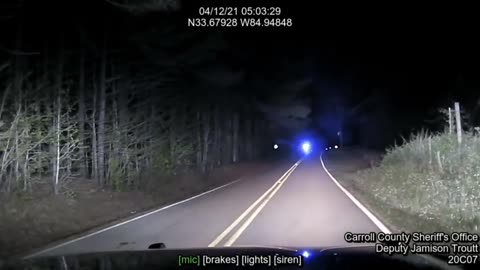 Dashcam video of deadly shooting in Carroll County, Georgia