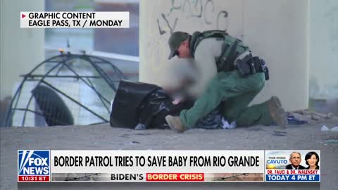 Border Patrol agent tries to save a baby by performing CPR after she was rescued from the river