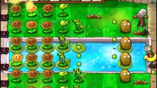 Plants vs Zombies Aventura Piscina Nivel 3 7