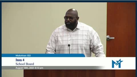 Midlothian School Board Meeting- 8/16/21-Pastor Mac