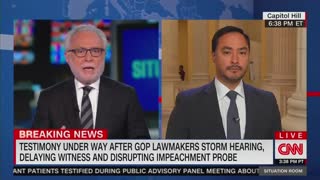 Joaquin Castro whines to CNN about Republicans storming hearing