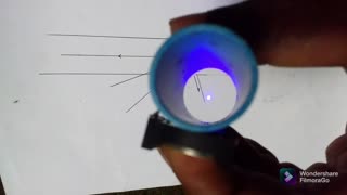 Homemade blue dot sight