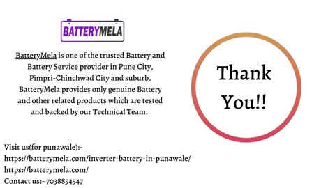 Best Inverter Battery in Punawale | Batterymela