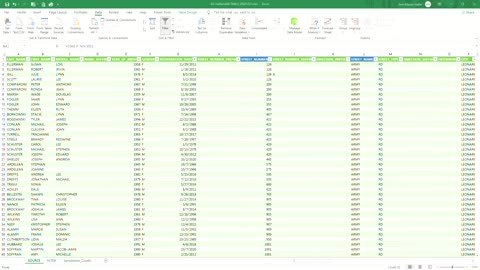 How to ADVANCE filter to find all registered voters per address locations