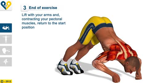 Fitness exercises - V Push Ups (with clenched fists)