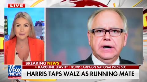 Trump's press secretary just destroyed Tim Walz in 60 seconds.