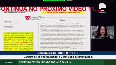 Audiencia na Câmara deputados, Especialistas Alertam Sobre Risco do passaporte V@acinação 10