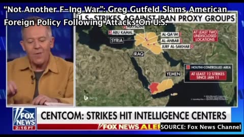 “Not Another F-Ing War”: Greg Gutfeld Slams American Foreign Policy Following Attacks On U.S.
