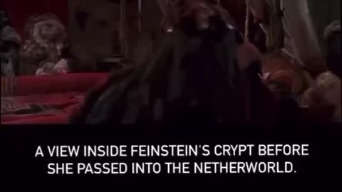 Inside Feinsteins crypt before she passed into the underworld 🤣