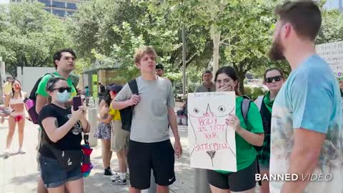 Abortion Activist Go Berserk When Confronted With Images Of Babies They Want To Kill