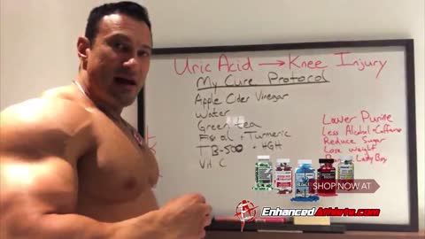 Uric Acid Knee Injury - My Cure and Protocol - Dr. Tony Huge