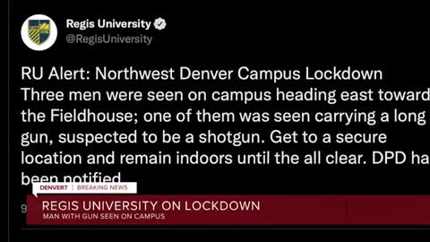 Man seen walking around Regis University with gun; Northwest Denver campus placed on lockdown