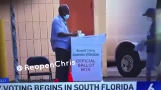 WATCH: News Camera CATCHES man dropping MULTIPLE BALLOTS