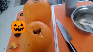 Making pumpkin peree