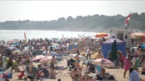 UK records hottest day of the year as temperature hits 34.8C