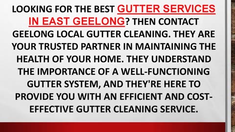 Best Gutter Services in East Geelong