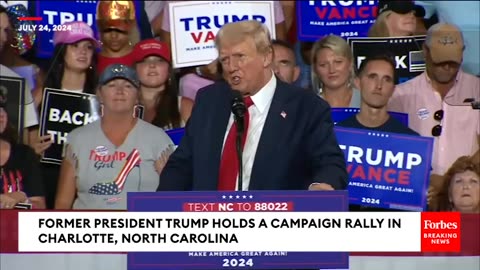 WATCH- Trump Slams Dems During North Carolina Rally- Their Thugs Are So Desperate To Stop Us
