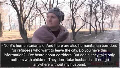 March28 Mariupol Ukraine Russia War Witnesses Discuss Human Shields Issue (Special Report)
