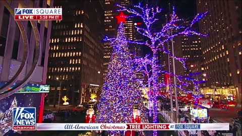 MERRY AND BRIGHT-kicks off the holiday season with the lighting of All- American Christmas tree in.