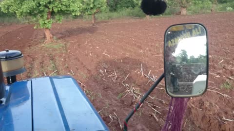 Tractor on agriculture field
