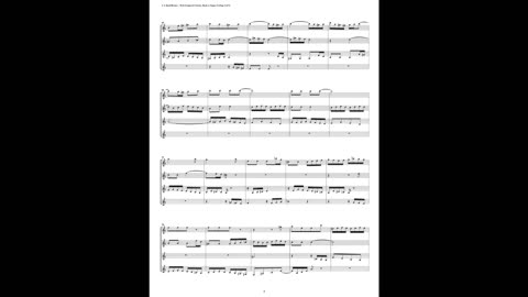 J.S. Bach - Well-Tempered Clavier: Part 2 - Fugue 12 (Clarinet Quartet)