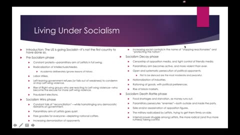 Weekly Webinar #33_ Living Under Socialism