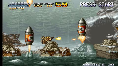 Zeroing Metal Slug 2 arcade version with the character (ERI).