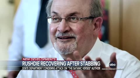 Salman Rushdie is taken off ventilator, continues to improve following stabbing | WNT