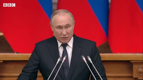 Russia’s President Putin warns against foreign intervention in Ukraine war – BBC News