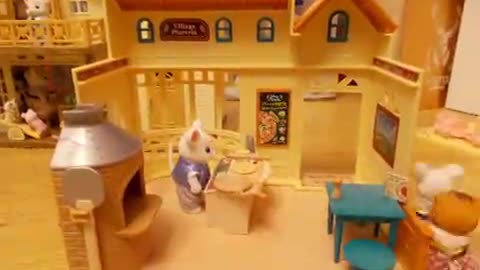 Sylvanian Families_Calico Critters Village Pizzeria Movie