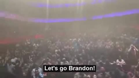 Thunderous Lets go Brandon at a concert