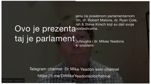 Mike Yeadon: Obraćanje britanskim zastupnicima