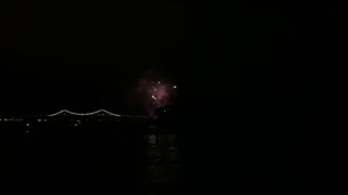 Ocean view fireworks.