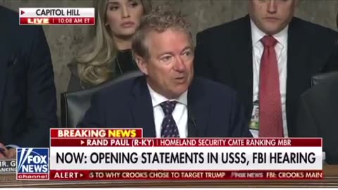 Senator Rand Paul opening statement