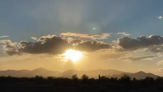 Sunset over Quartzite Arizona
