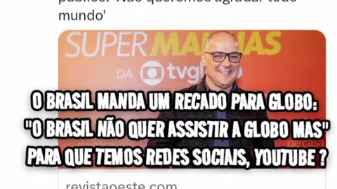 O BRASIL SE CASOU GLOBO VOCÊ É PASSADO, O BRASIL TÁ COM UMA DE 2.0 😁💨BOA MORTE🇨🇳