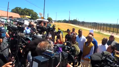 Al Sharpton at the Border in Del Rio, TX