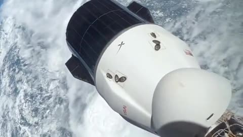 Breathtaking view of Earth from the SpaceX Crew Dragon in orbit