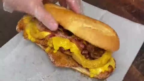 Chicken bacon cheese sandwich