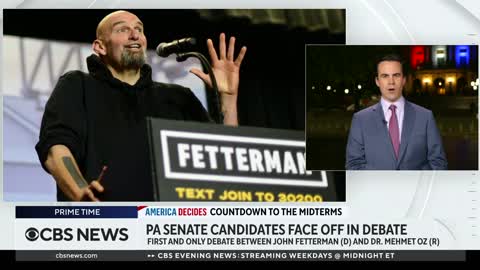 Democrat John Fetterman and Republican Dr. Mehmet Oz to face off in first debate