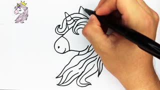 HOW TO DRAW A UNICONE(hand drawing)