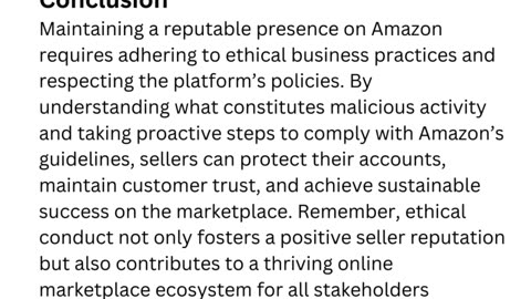 Avoiding Amazon Malicious Activity Violations: Essential Guidelines for Sellers