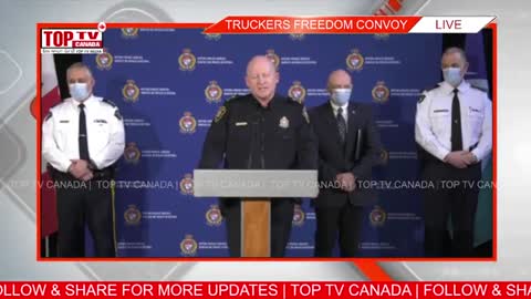 🔴 LIVE Ottawa police provide update as police operations continue in downtown core FREEDOM CONVOY