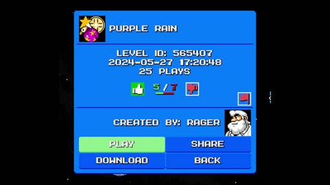 Mega Man Maker Level Highlight: "Purple Rain" by Rager