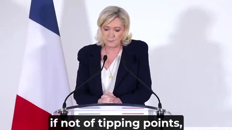 Le Pen Says MAGA is a Rejection of Globalism (eng sub)