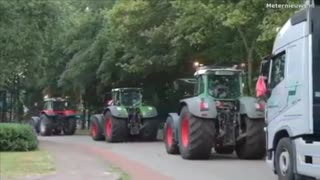 Dutch Farmers Convoy Heads to The Hague June 29, 2023